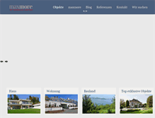 Tablet Screenshot of maxmore.ch